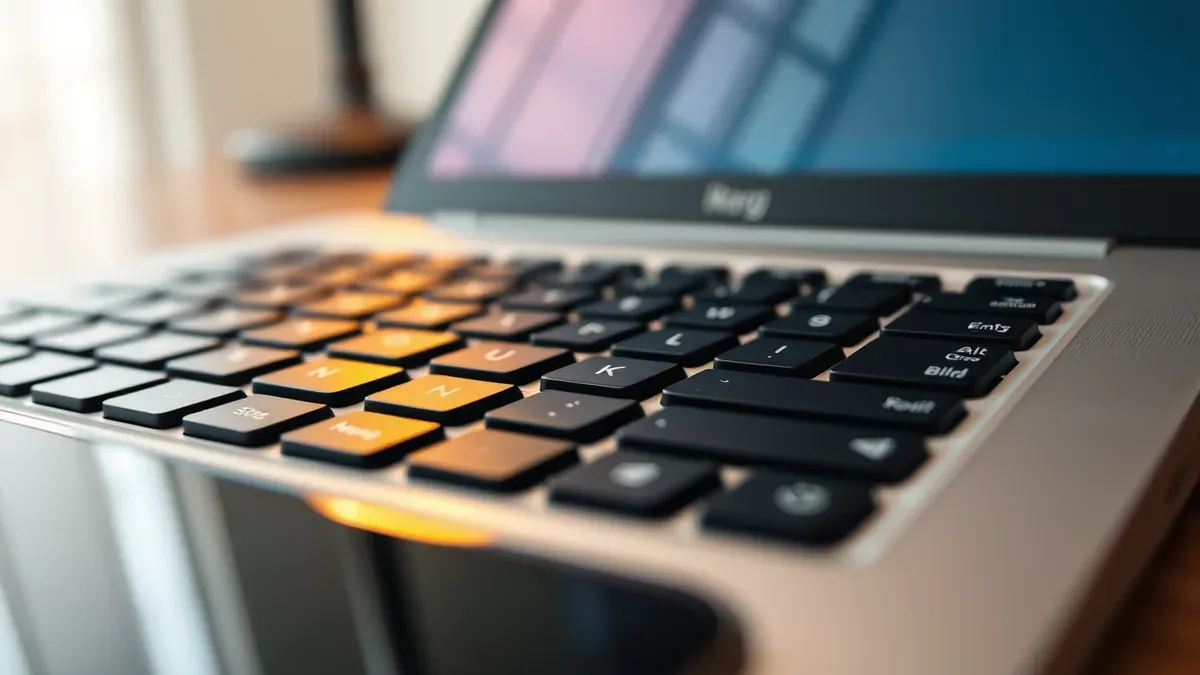 Smartphone und Desktop-Monitor nebeneinander auf einem aufgeräumten Schreibtisch ohne Personen